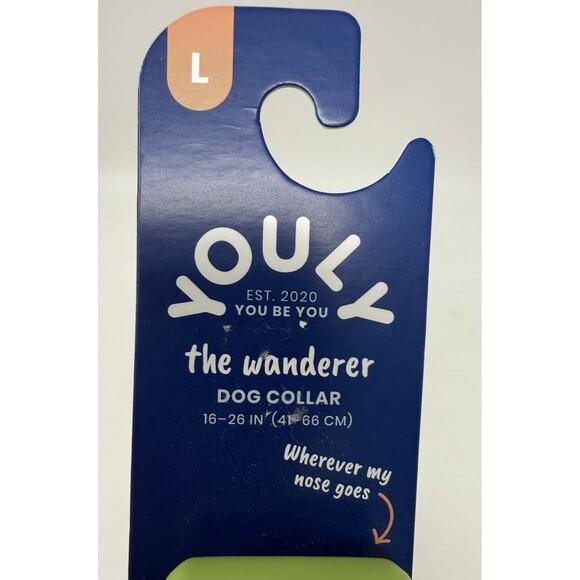 Youly The Wanderer Fig Leaf Dog 6 Ft Leash And Large Collar Set Combo NWT - Picture 5 of 5